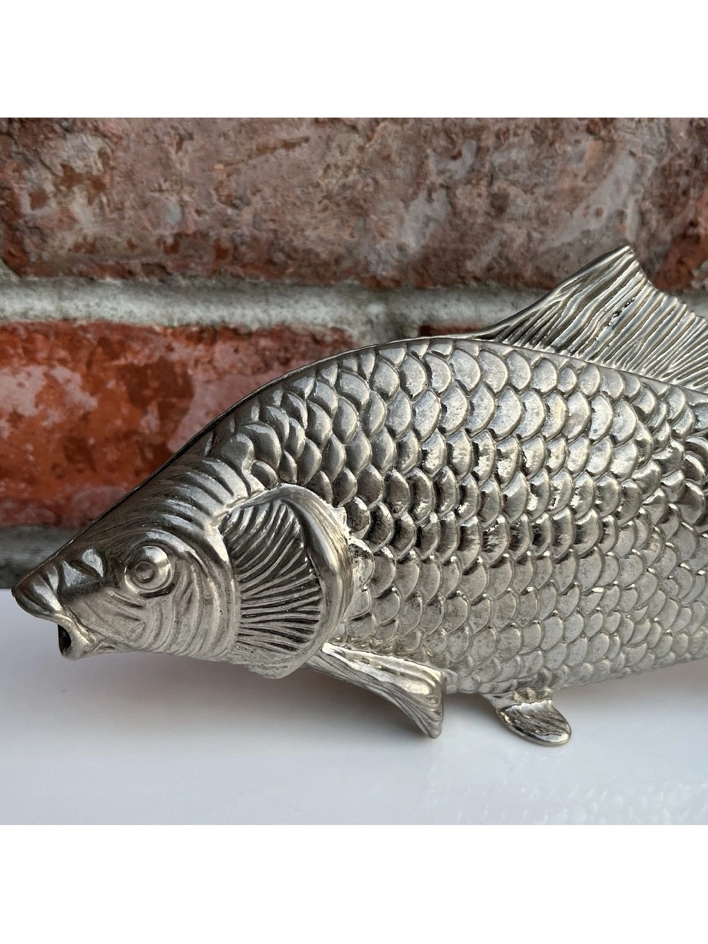Vintage Regal Silver Plated Fish Napkin Holder Modello Depositato Made In Italy - Picture 2 of 16